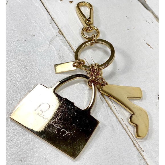 Burberry White & Burgundy Purse & Shoe Bag Charm - Picture 5 of 8